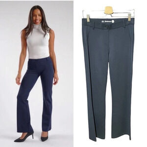 Betabrand Dress Pant Yoga Pants Boot-Cut Navy Blue Size Petite Small‎